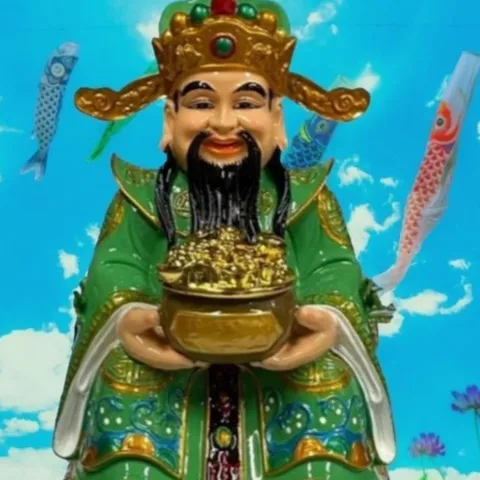 Tượng Thần Tiền 8IN VÀ 10IN có 4 màu đặt bàn thờ Thần Tài Thổ Địa cao cấp - TT05 TT06 TT07 TT08