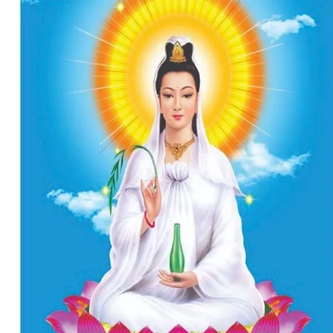 Tranh QUAN THẾ ÂM BỒ TÁT - có khung ( 18 mẫu ) cực đẹp