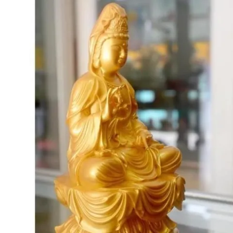 Tượng  Quan Thế Âm Bồ Tát ngồi tòa cao 18cm - Nhiều mẫu cực đẹp