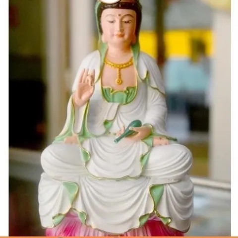 Tượng  Quan Thế Âm Bồ Tát ngồi tòa cao 18cm - Nhiều mẫu cực đẹp