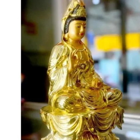 Tượng  Quan Thế Âm Bồ Tát ngồi tòa cao 18cm - Nhiều mẫu cực đẹp