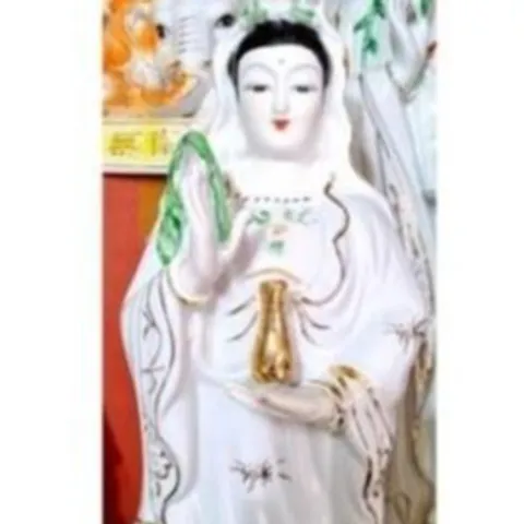 TƯỢNG QUAN ÂM ĐỨNG BẰNG SỨ CAO 45CM cực đẹp  DƯƠNG KHOA SHOP