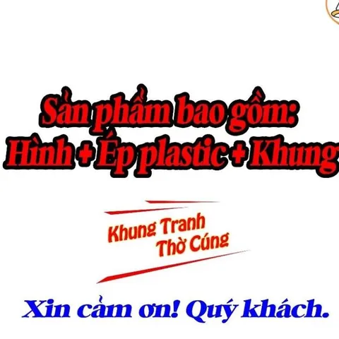 Tranh treo, ảnh thờ NĂM MẸ NGŨ HÀNH nền xanh bền màu + Khung ảnh sáng đẹp kích thước khổ A3, A4, A5 cực đẹp