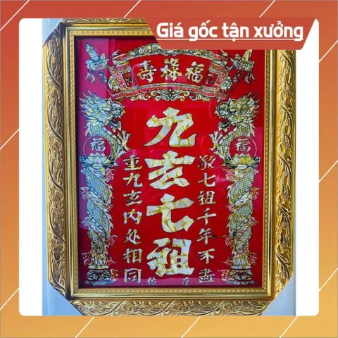 Bài Vị Cửu Huyền Thất Tổ Chữ Hán.