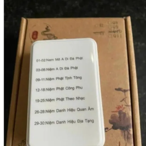 Tặng cốc sạc, Máy Niệm Phật Thiền Sư Mini - Có khe thẻ nhớ CÓ 30 BÀI NIỆM PHẠT  DƯƠNG KHOA SHOP