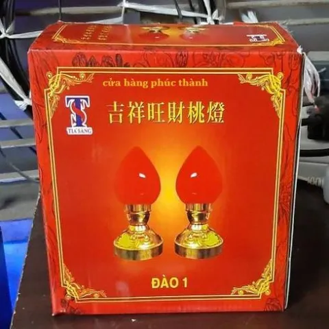 đèn thờ tia sáng quả đào có hoả tốc