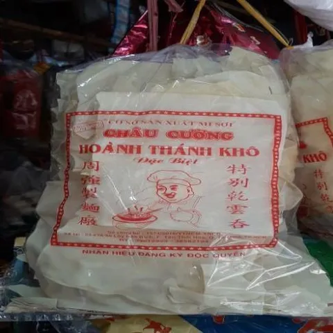 hoành thánh khô châu cường 500g có hoả tốc
