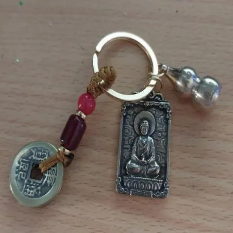 dây treo móc khóa đồng xu tuổi thân có hoả tốc