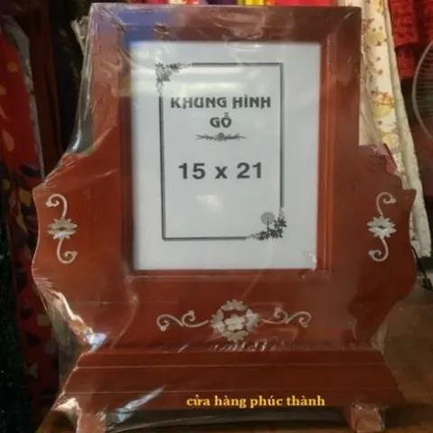 khung thờ gỗ chạm sò nâu có hoả tốc