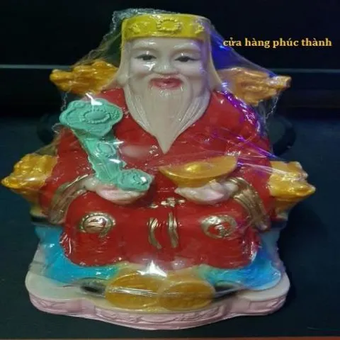 Thần tài ông địa rồng màu ( nhựa ) có hoả tốc