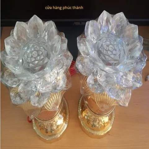 đèn thờ sen trắng phật số 8 có hoả tốc