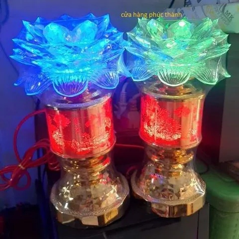 đèn thờ sen trắng phật số 8 có hoả tốc
