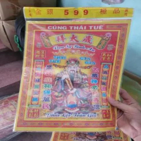 giấy cúng bộ thái tuế có hoả tốc