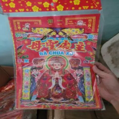 giấy cúng bộ bà chúa xứ có hoả tốc