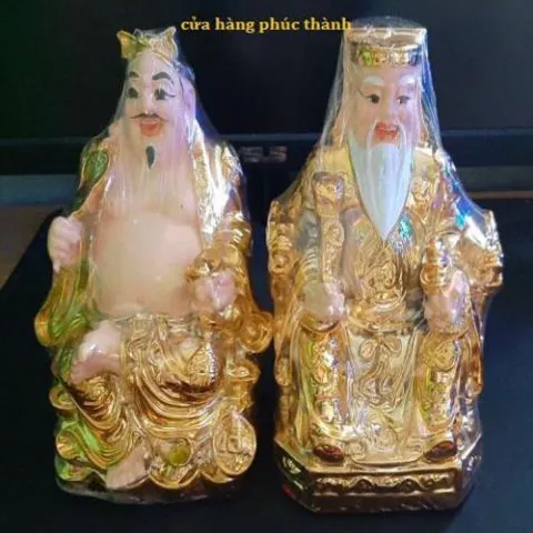 Thần tài ông địa ngồi xi da ( nhựa ) có hoả tốc