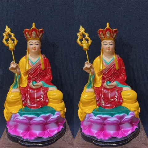 Tượng Địa Tạng Vương Bồ Tát Ngồi 17cm CÓ HOẢ TỐC NHIỀU MÀU 852766