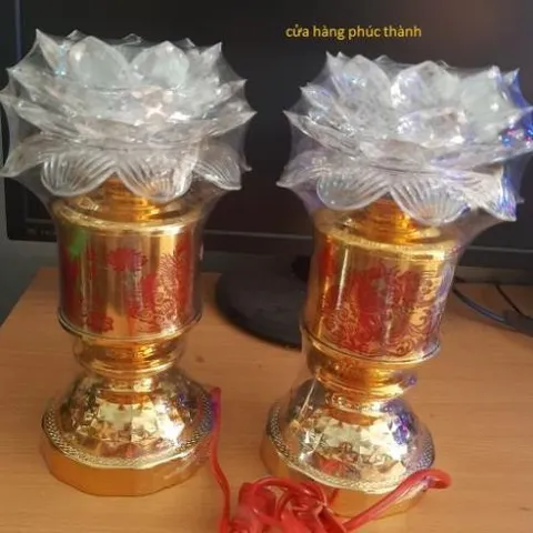đèn thờ sen trắng phật số 8 có hoả tốc