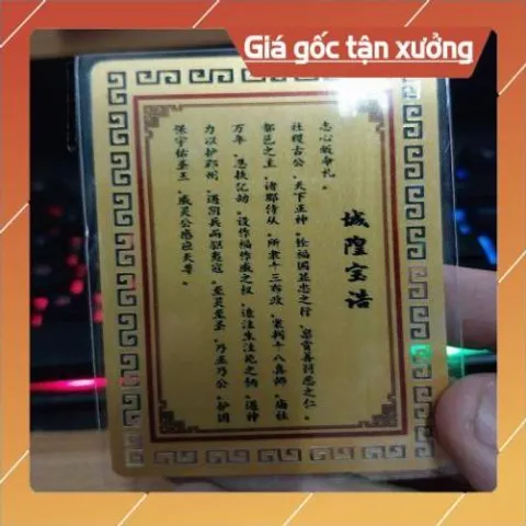 kim bài linh phù thành hoàng HÀNG CAO CẤP, có hoả tốc 852797