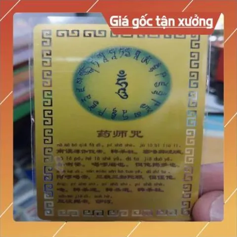 kim bài linh phù Đức Phật Tì Lô Giá Na – Đại Nhật Như Lai HÀNG CAO CẤP, có hoả tốc 852818