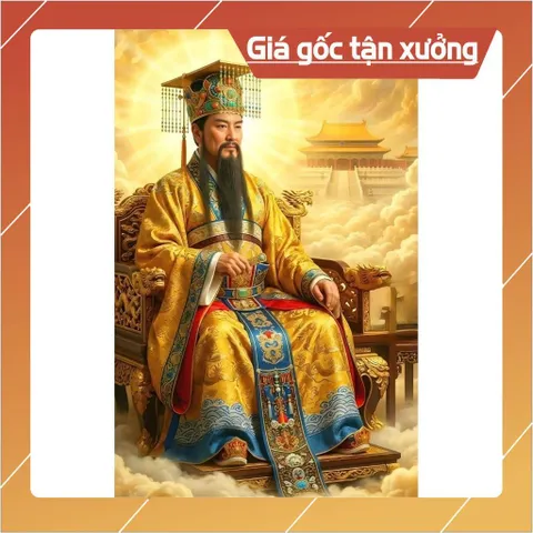 Tranh NGỌC HOÀNG THƯỢNG ĐẾ ( Tặng ) 25cm x 35cm