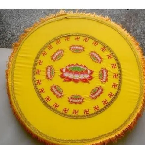 Tọa cụ tròn ngồi thiền ĐÀ LOAN  thêu hoa sen dày 10cm cực đẹp