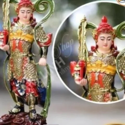 Bộ Tượng Tiêu Diện Hộ Pháp Cao 40 cm Áo Giác Vàng - Áo Giác Bạc mẫu đẹp