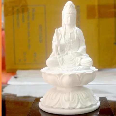 GIEO DUYÊN tượng ngài quan thế âm đài sen có đế cao 11cm cực đẹp DƯƠNG KHOA SHOP