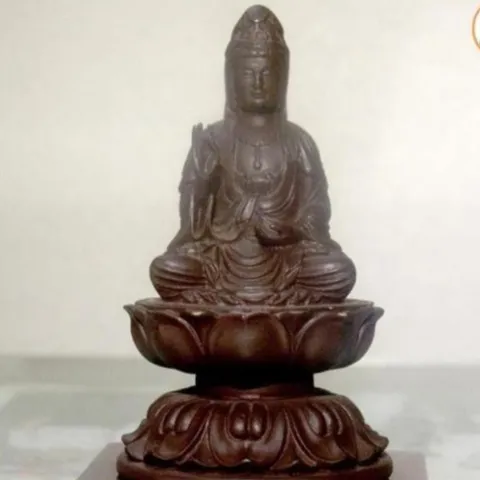 GIEO DUYÊN tượng ngài quan thế âm đài sen có đế cao 11cm cực đẹp DƯƠNG KHOA SHOP