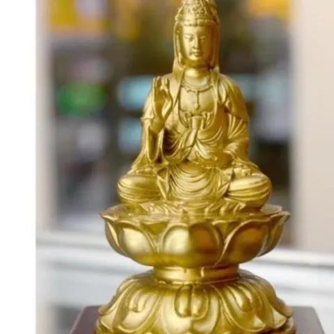 GIEO DUYÊN tượng ngài quan thế âm đài sen có đế cao 11cm cực đẹp DƯƠNG KHOA SHOP