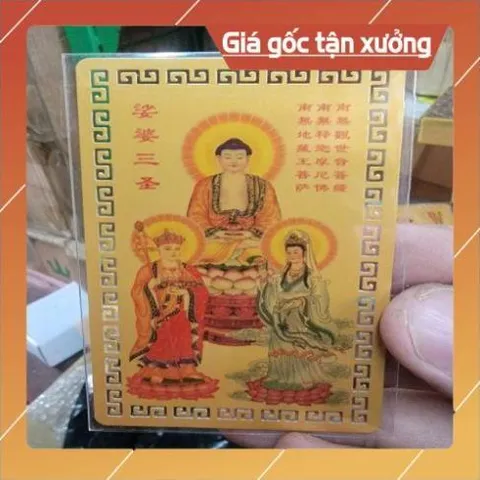 kim bài linh phù phật a di đà , quan âm , địa tạng HÀNG CAO CẤP, có hoả tốc 852982