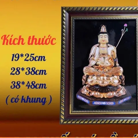 Tranh ĐẠI THẾ CHÍ BỒ TÁT - Có khung cực đẹp