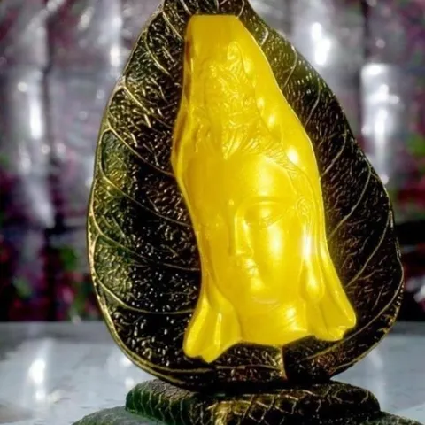Tượng Ngài Quan Thế Âm Bồ Tát lá bồ đề 3D cực đẹp