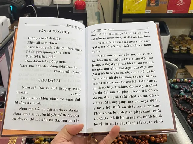 Kinh ĐịaTạng bìa cứng cao cấp đỏ