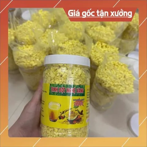 TINH BỘT NGHỆ NGUYÊN CHẤT NHÀ LÀM(hộp 500gram) 853032