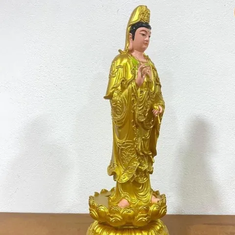 Tôn Tượng Quan Âm Bồ Tát Đứng 50cm Nhựa Composite đẹp