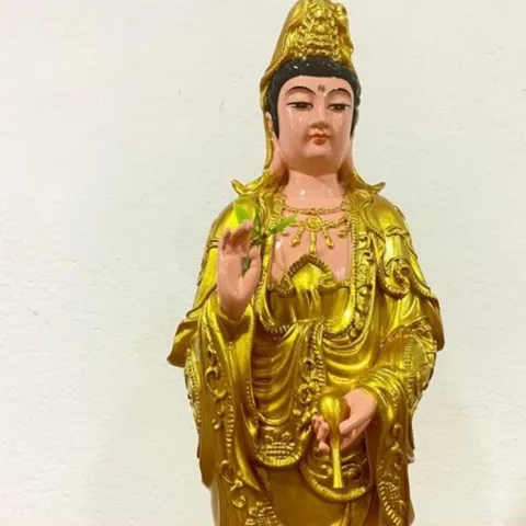 Tôn Tượng Quan Âm Bồ Tát Đứng 50cm Nhựa Composite đẹp