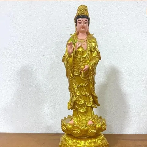 Tôn Tượng Quan Âm Bồ Tát Đứng 50cm Nhựa Composite đẹp