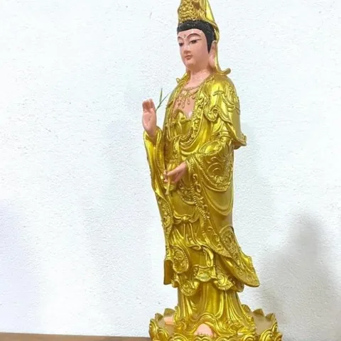 Tôn Tượng Quan Âm Bồ Tát Đứng 50cm Nhựa Composite đẹp