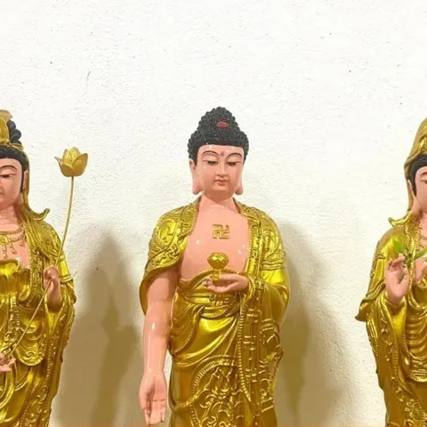 Tôn Tượng Quan Âm Bồ Tát Đứng 50cm Nhựa Composite đẹp