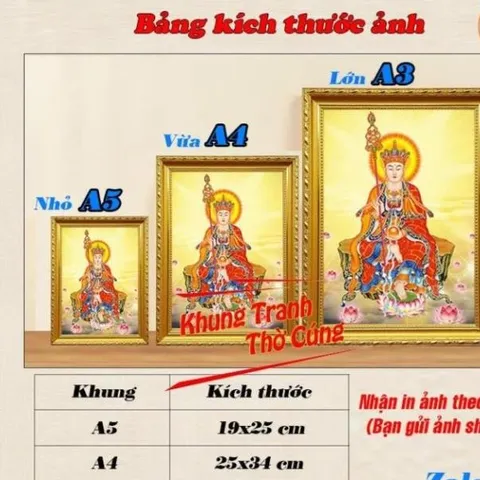 Hình thờ Chúa Xứ Thánh Mẫu Nguyên Nhung + Khung cung cõi , Khung hình cực đẹp