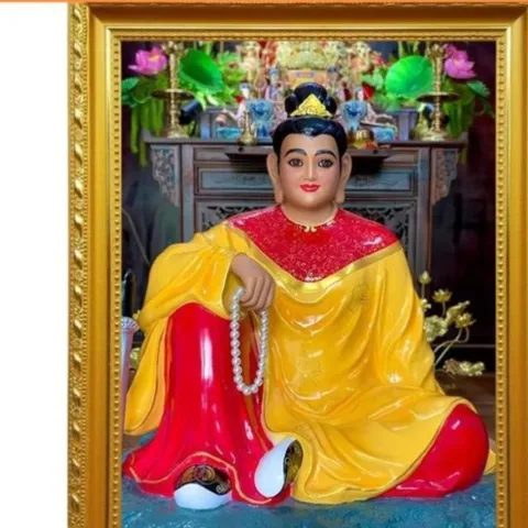 Hình thờ Chúa Xứ Thánh Mẫu Nguyên Nhung + Khung Tọa Vị , Khung hình cực đẹp