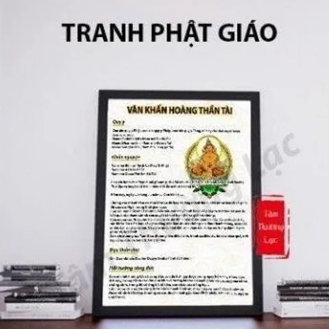 Tranh Phật Văn Khấn Hoàng Thần Tài, Kinh Phật tụng treo tường để bàn, Kinh Phật cho người tại gia Tâm Thường Lạc