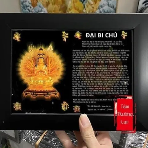 Tranh Phật Đại Bi Chú, Kinh nhật tụng treo tường để bàn, Kinh Phật cho người tại gia Tâm Thường Lạc