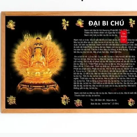 Tranh Phật Đại Bi Chú, Kinh nhật tụng treo tường để bàn, Kinh Phật cho người tại gia Tâm Thường Lạc