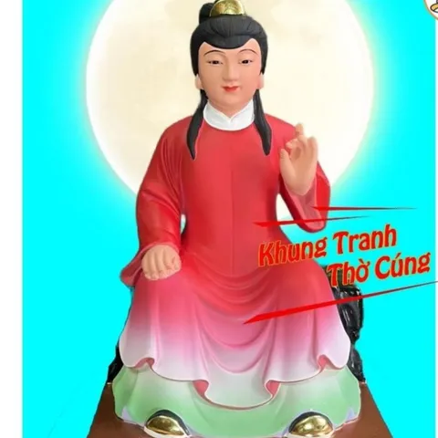 Tranh treo, ảnh thờ BÀ TỔ CÔ đỏ sáng rực + Khung ảnh sáng đẹp kích thước khổ A3, A4, A5  cực đẹp