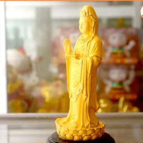 GIEO DUYÊN tượng ngài quan thế âm đứng Nhật viền cao 13cm cực đẹp DƯƠNG KHOA SHOP