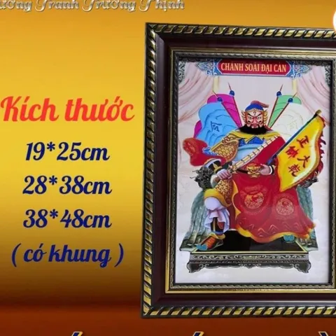 Tranh CHÁNH SOÁI ĐẠI CÀN - có khung cực đẹp