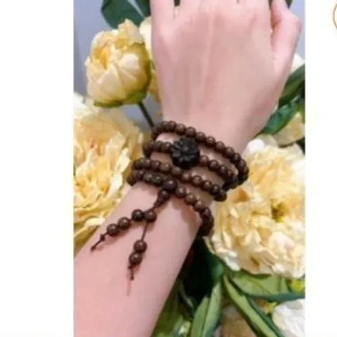 Gỗ Mun Đuôi Công 6ly 108 hạt rẻ, đẹp 853122