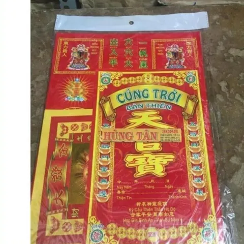 COMBO CÚNG MẸ DIÊU TRÌ + Bộ Giấy Cúng Trời - CÚNG CHA NGỌC HOÀNG Mùng 9 Ngọc Hoàng Đài Loan Việt Hóa cực đẹp