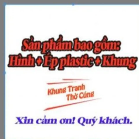 Hình thờ Chúa Xứ Thánh Mẫu Nguyên Nhung + Khung cung cõi , Khung hình cực đẹp